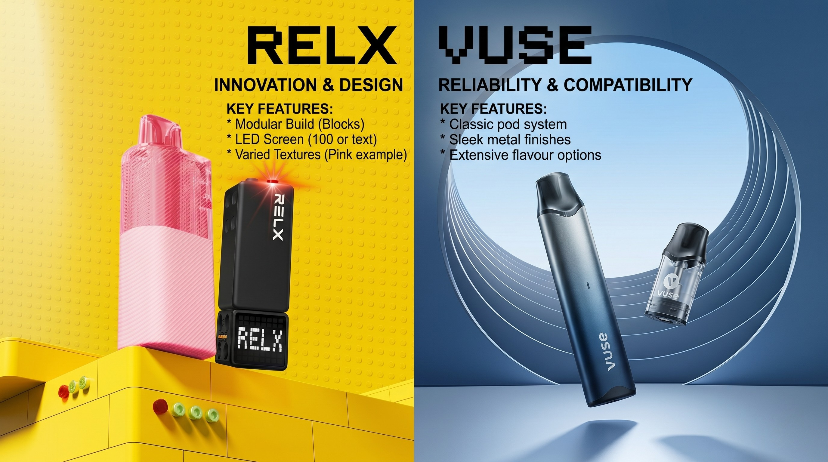 RELX vs VUSE UK 2026: The Honest Comparison RELX vs VUSE UK 2026: The Honest Comparison