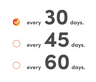 Autoship Interface with Options to Choose a Shipping Frequency of Every 30 Days, 45 Days, or 60 Days | RELX UK Official