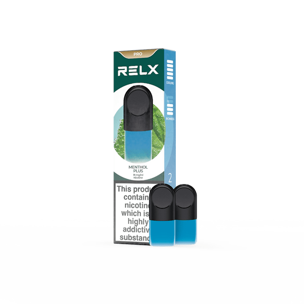 RELX UK Pod £8.99 Menthol Plus 18mg/ml nicotine package The best e-cigarette brands 悦刻英国 雾化弹 2颗装 8.99英镑 薄荷 18mg/ml 尼古丁 包装 最佳电子烟品牌 🌿💨