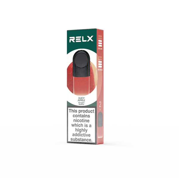 RELX UK E-cigrette Vape Pod Fruit  Juicy Apple 18mg/ml Your Vaping Journey Starts Here Up to 2000 puff counts 💨