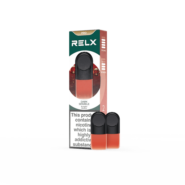 RELX UK Pod Pro £8.99 Dark Sparkle 18mg/ml nicotine package The best e-cigarette brands 悦刻英国 雾化弹 2颗装 8.99英镑 可乐冰 18mg/ml 尼古丁 包装 最佳电子烟品牌 🥤