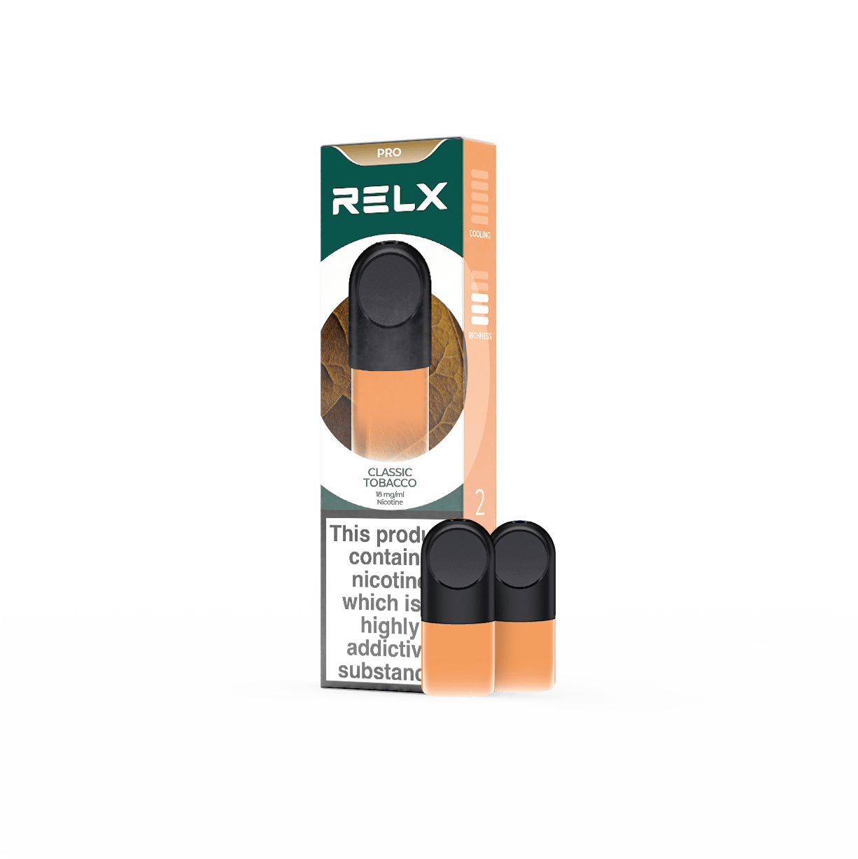 RELX Pod Pro Classic Tobacco | Nic Salt Vape Pod | RELX UK RELX Pod Pro Classic Tobacco | Nic Salt Vape Pod | RELX UK