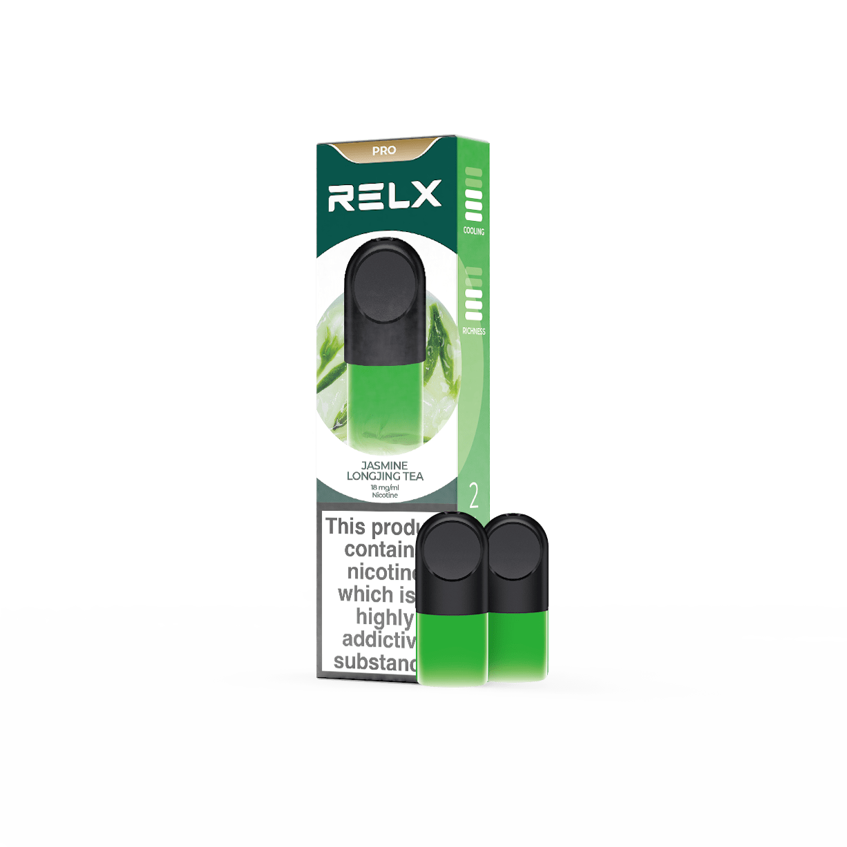 RELX Pod Pro Jasmine Longjing Tea | Nic Salt Vape Pod | RELX UK RELX Pod Pro Jasmine Longjing Tea | Nic Salt Vape Pod | RELX UK