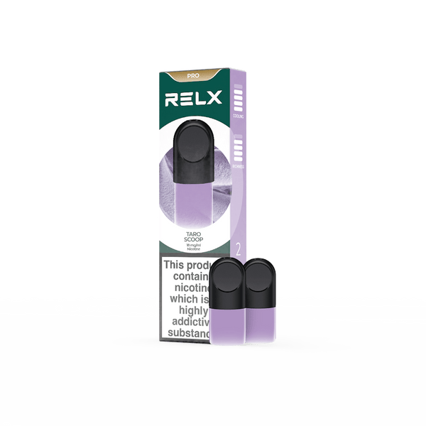 RELX UK E-cigrette Vape RELX Pod Pro Special Taro Scoop 18mg/ml Best E-Cigarette Brands Up to 2000 puff counts 💨