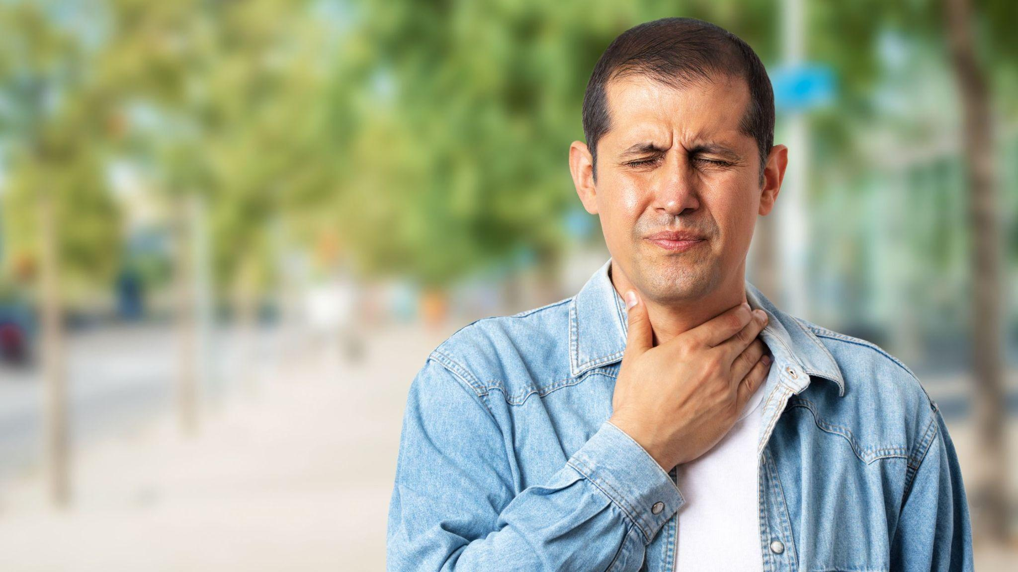 sore throat from vaping