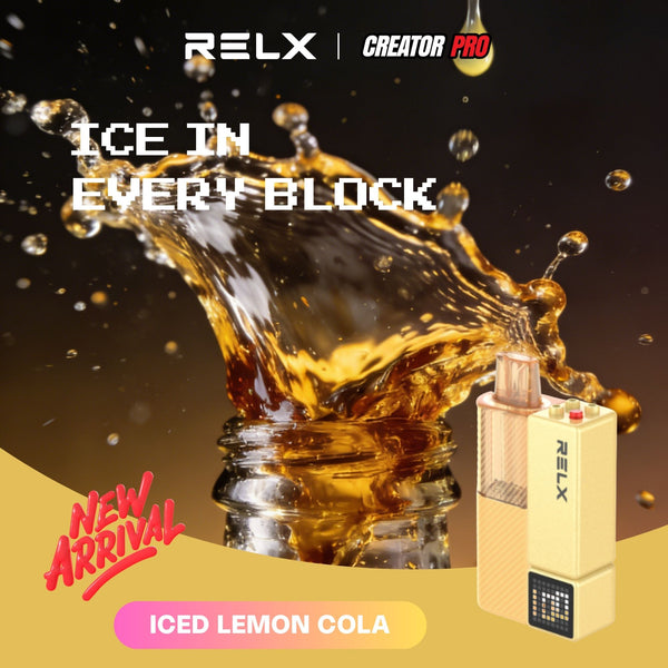 Buy RELX UK Creator Pro Pod Lemon_Ice_Cola Flavor,Order Now
