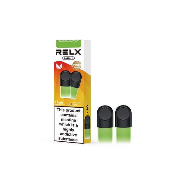 RELX UK Pod Pro Paradise Mango 18mg/ml nicotine package The best e-cigarette brands
