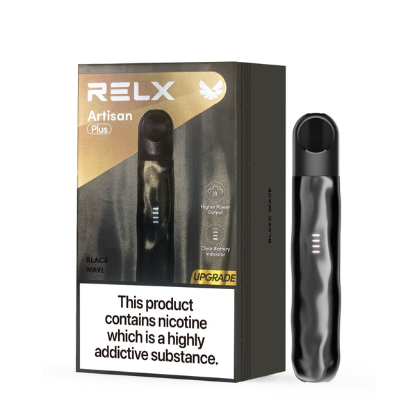 RELX UK Vape Pen Artisan Device Black Wave Color Vape Device | Your Vaping Journey Starts Here 
