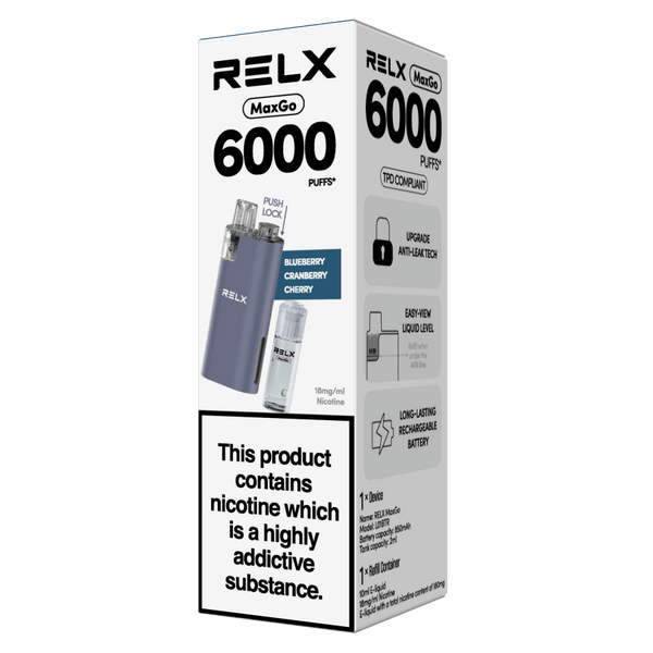 RELX UK RELX MaxGo Blueberry Cranberry Cherry
