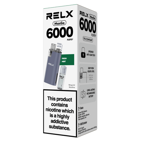 RELX UK RELX MaxGo Fresh Mint
